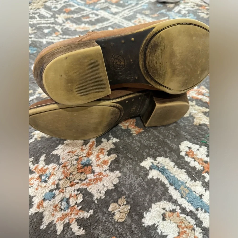 Lucky Brand‎ Brenon Brown Leather Ankle Boots Women’s Size 8.5